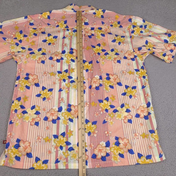 Conic Hawaiian Shirt Mens XXL Colorful Floral Button Down Camp Short Sleeve - Picture 11 of 14